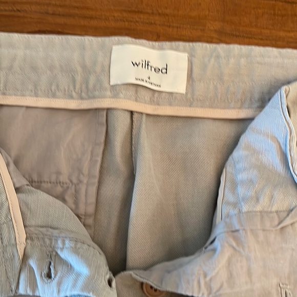 Aritzia Wilfred Allant Linen Pants - slate gray. Size 4 - Picture 6 of 11